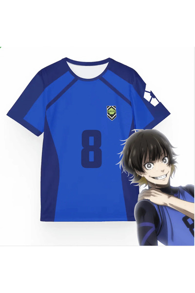 Touz Moda Blue Lock Bachira No:8 Unisex Anime Futbol Forması