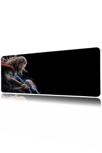 Halura Thor Avengers 40x90 Desenli Dijital Baskılı Oyuncu Mousepad XXL Kaymaz...