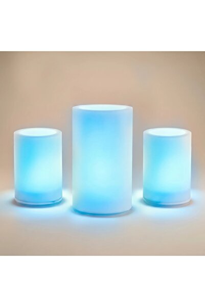 MYASEM STORE Rgb Lighting Round Design 3-Piece Set of Planting Pots for Indoo...