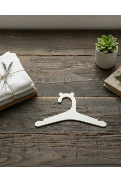 ih ihra Set of 20 Wooden Baby Clothes Hangers - Children's Hangers for Wardrobe