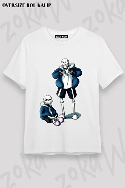 ZOKAWEAR Μπλουζάκι Unisex Loose Fit Undertale Sans v33 με στάμπα