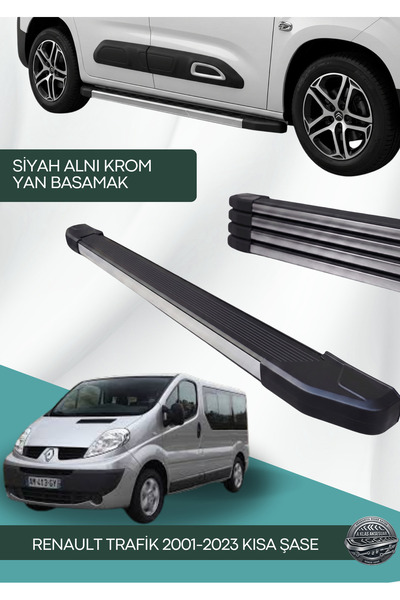 Yerli RENAULT TRAFİK 2001-2023 KISA ŞASE MODEL ALÜMİNYUM YAN BASAMAK