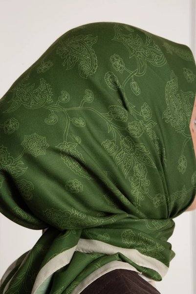 Emare وشاح ناعم منقوش بنمط الليلك - EMX-00164