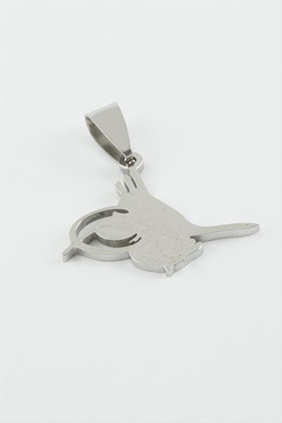 Generic Brand Svl-Shop Tuğra Steel Pendant 2,1 (114213) Cm-Silver Color