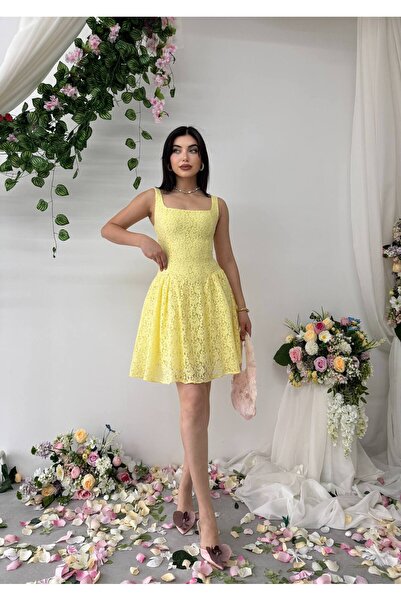 EtikaOnline Kadın Dantelli Renny Mini Elbise -00896