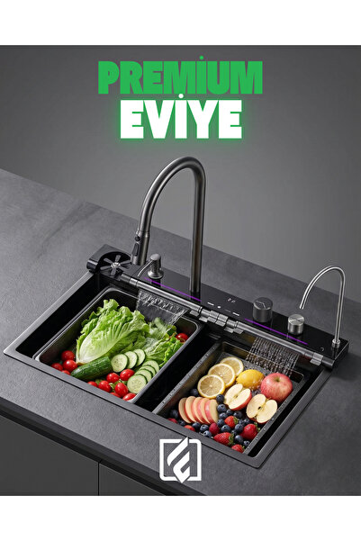CONTROL MİX 75x45 CM Premium Akıllı Dijital Teknolojik 7 Fonksiyonlu Ledli Ev...