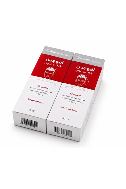AVALON PHARMA Avogain 5% Minoxidil Hair Solution Twin Pack 2 X 50 ml |   Avogine 5% Minoxidil Solution for Hair 2 Bottles X 50ml