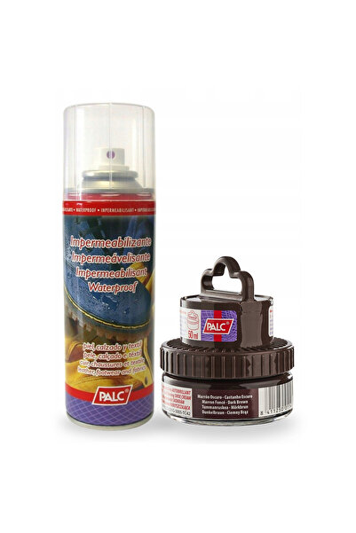 Palc Set de ingrijire a incaltamintei, varf, maro inchis, pasta crema 2 in 1 ...
