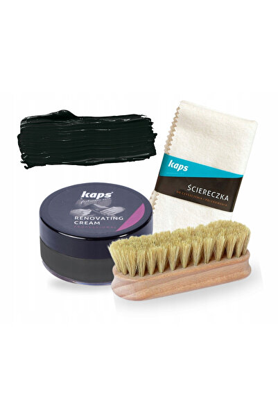 kaps Set de ingrijire a incaltamintei, Kaps, 3 in 1, laveta de bumbac 30x33 c...