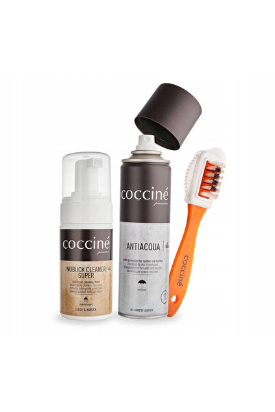 Coccine Set din piele intoarsa si nubuc, Coccine, 3 in 1, 100 ml, 150 ml, spu...