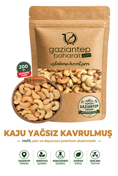 Gaziantep Baharat Yağsız Kavrulmuş Kaju 200 gr
