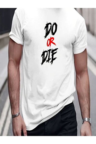 COZYWEAR Do or Die Printed White T-Shirt