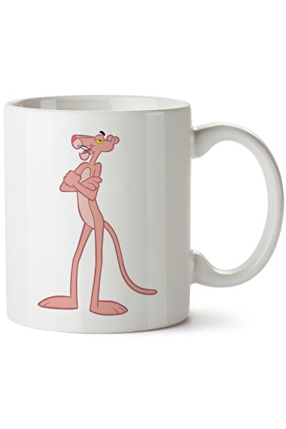 ET ERTAPASSAGE original creative designs Pink Panther Printed Porcelain Mug, ...