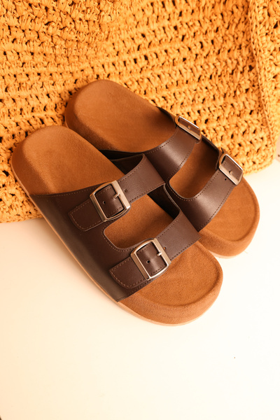 by selvi Lukka Shoes Lorenzo White Skin Double Buckle Light Cork Sole Men's S...