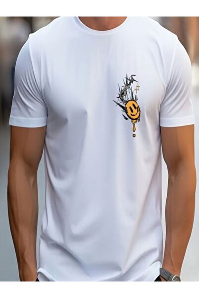 COZYWEAR White Printed Men's T-Shirt