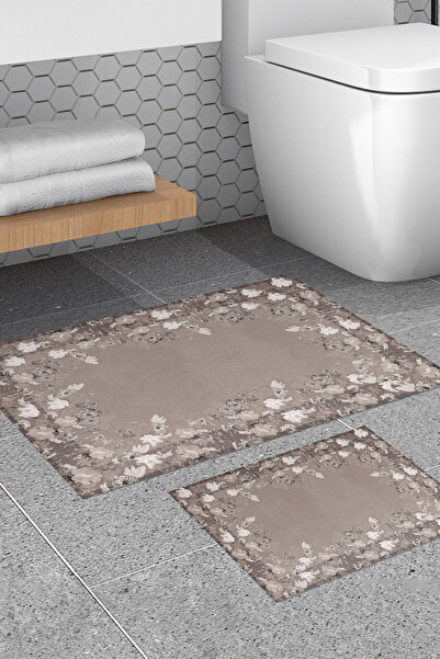ALANUR Non-Slip, Washable, Digitally Printed 2-Piece Toilet Seat Set |   Rect...