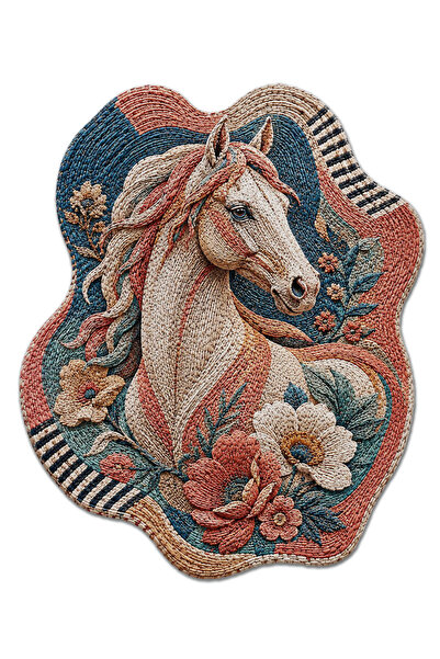 Rugs Modern Halı SDT Geleneksel Desenli Keep Off Yazılı Modern Dokuma Taban D...