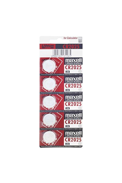 garaccu 1 Adet CR2025 3 Volt Lityum Düğme Para Pil Tartı Pili