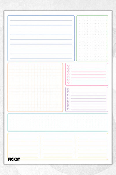Ficksy Timeless Multi-Purpose Daily Weekly Monthly Planner - A4 Size To Do - ...