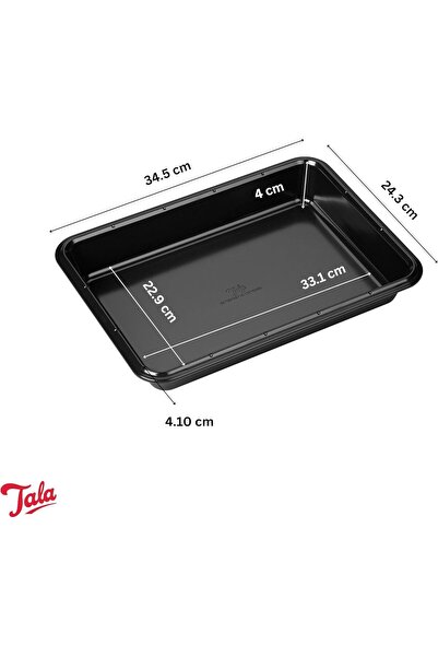 Tala مجموعة صواني براوني كبيرة غير لاصقة من بيرفورمانس إكليبس، 34.5 × 24.3 × ...