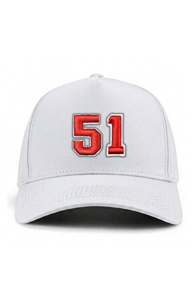 PataCute Number 51 (Embossed) Molded Baseball Cap