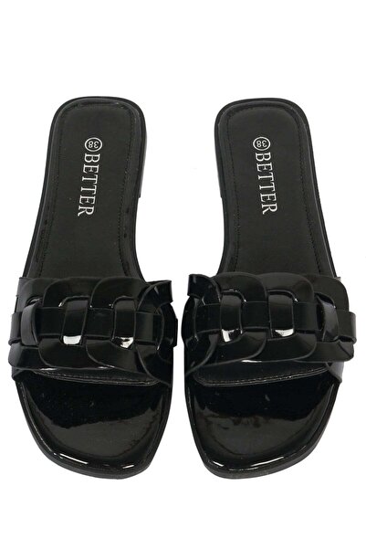 Better Ladies Flat Sandal Black