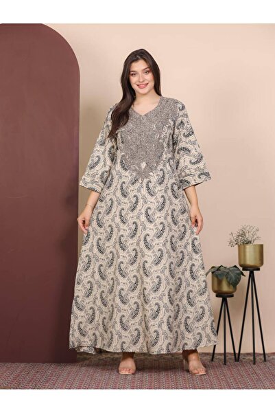 badela Linen galabiya treated against shrinkage