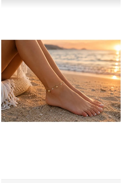 shop Anklet with Pendants, Sea Shells and Stones