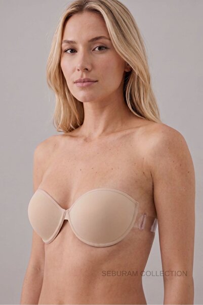 SEBURAM COLLECTION Strablez Transparent Padded Bra with Back Detail
