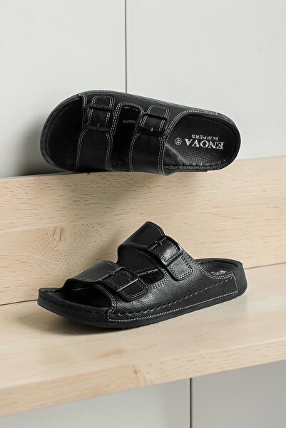 VANONE Comfortable Men's Leather (Synthetic) Orthopedic Soft Sole Stitched St...