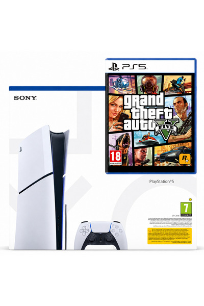 Sony Consola PlayStation 5 PS 5 SLIM + 1 Controler Second-Hand SH + Joc GTA V...