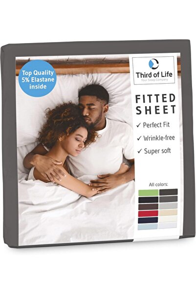 THIRD OF LIFE Cearșaf cu elastic 70x140 cm | 100% bumbac | Certificat Oeko-Te...