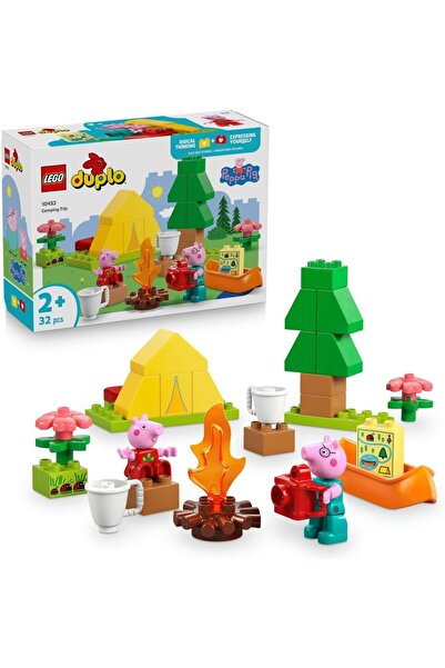 LEGO مجموعة دوبلو بيبا بيج لرحلات التخييم مع الأب - ألعاب مونتيسوري للأطفال م...