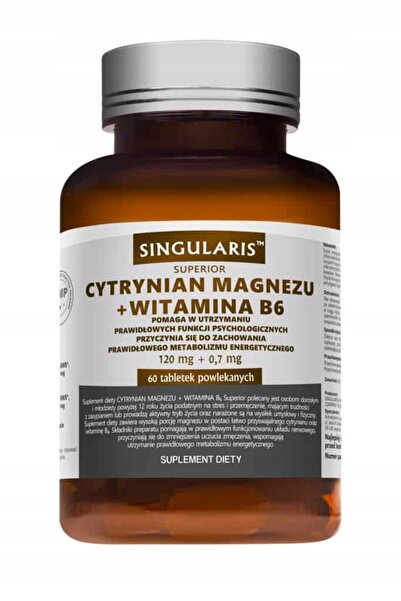 Singularis Cytrynian Magnezu + Wit. B6 60 Tabl.
