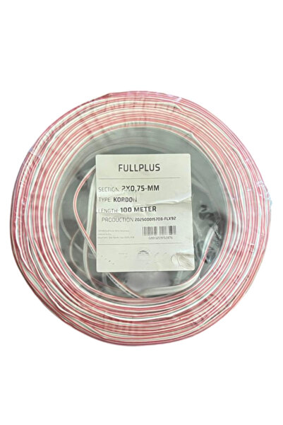 FULLPLUS 100 METRE - 2X0,75MM KORDON KABLO CCA - 100 MT