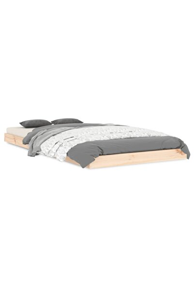 vidaxl Cadru de pat, 90x190 cm, single, lemn masiv de pin