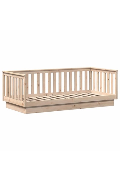 vidaxl Pat de zi fără saltea 90x200 cm lemn masiv de pin