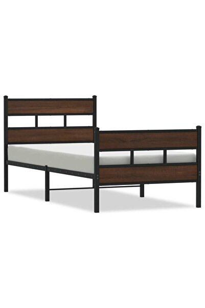 vidaxl Cadru de pat fără saltea, cu tăblie de cap/picioare, 75x190 cm