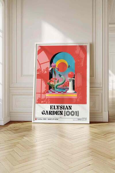 Buka Shops Abstract Surreal Garden Flower Painting – Aesthetic Y2K Art Poster...