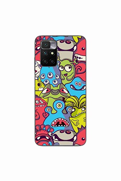 OEM Husa compatibila cu Xiaomi Redmi 10 Silicon Gel Tpu Model Squishi Monsters