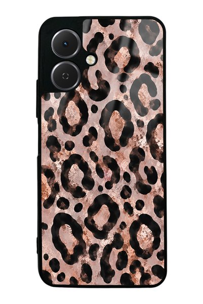 Spoyi Tecno Spark Go 2 Rose Gold Leopard Design Glossy Phone Case