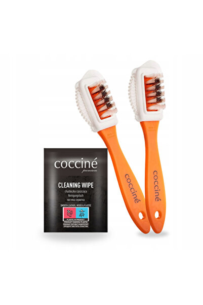 Coccine Set de curatare, Coccine, Perie cu doua fete pentru piele intoarsa si...