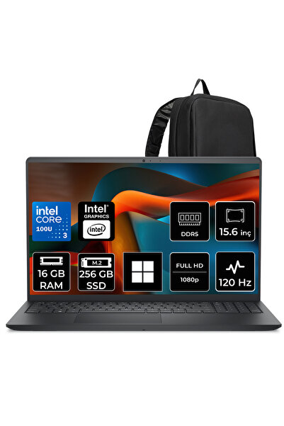 Dell Pro 15 Essential Core 3 100U 16GB RAM 256GB SSD 15.6" FHD 120Hz Win11 Ho...