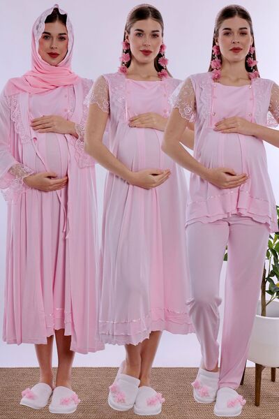 ByLohusa Hijab Cotton Set for Pregnancy and Postpartum Period 5 Pieces Effort...