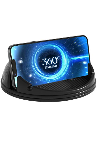 CINAS Suport Auto Telefon, Rotatie 360°, Baza Adeziva Stabila, Silicon, Compa...
