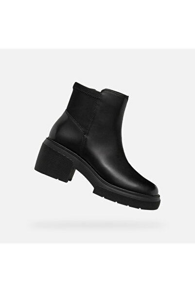 Geox Pantofi negri de damă până la gleznă Spherica EC15