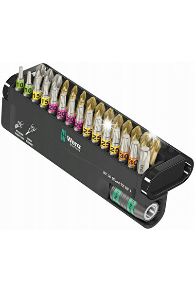 Wera Werk SET DE BITURI BIT-CHECK 30 WOOD TX HF 1 SB + SUPORT, 30CZ 050574370...