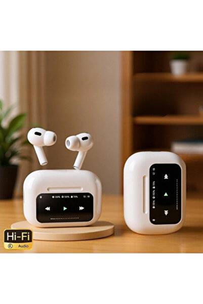 Barbanti Mobile Air Pro 2 Ekranlı Anc Gürültü Engelleyici Bluetooth Kulaklık IOS Android Tüm Telefonlar ile Uyumlu Kulaklık