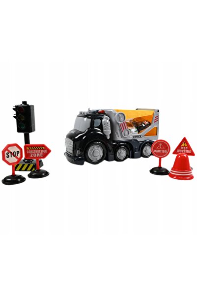 Midex LAWETA CAMION AUTO LUMINĂ SUNET SET SEMNE DE AVERTIZARE
