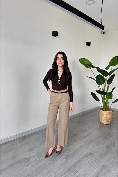 GENERAL Women's Soft Trousers with a Comfortable Loose Fit and Stylish Belt -...